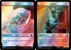 Food (0057) // Human (0037) Double-Sided Token - Surge Foil